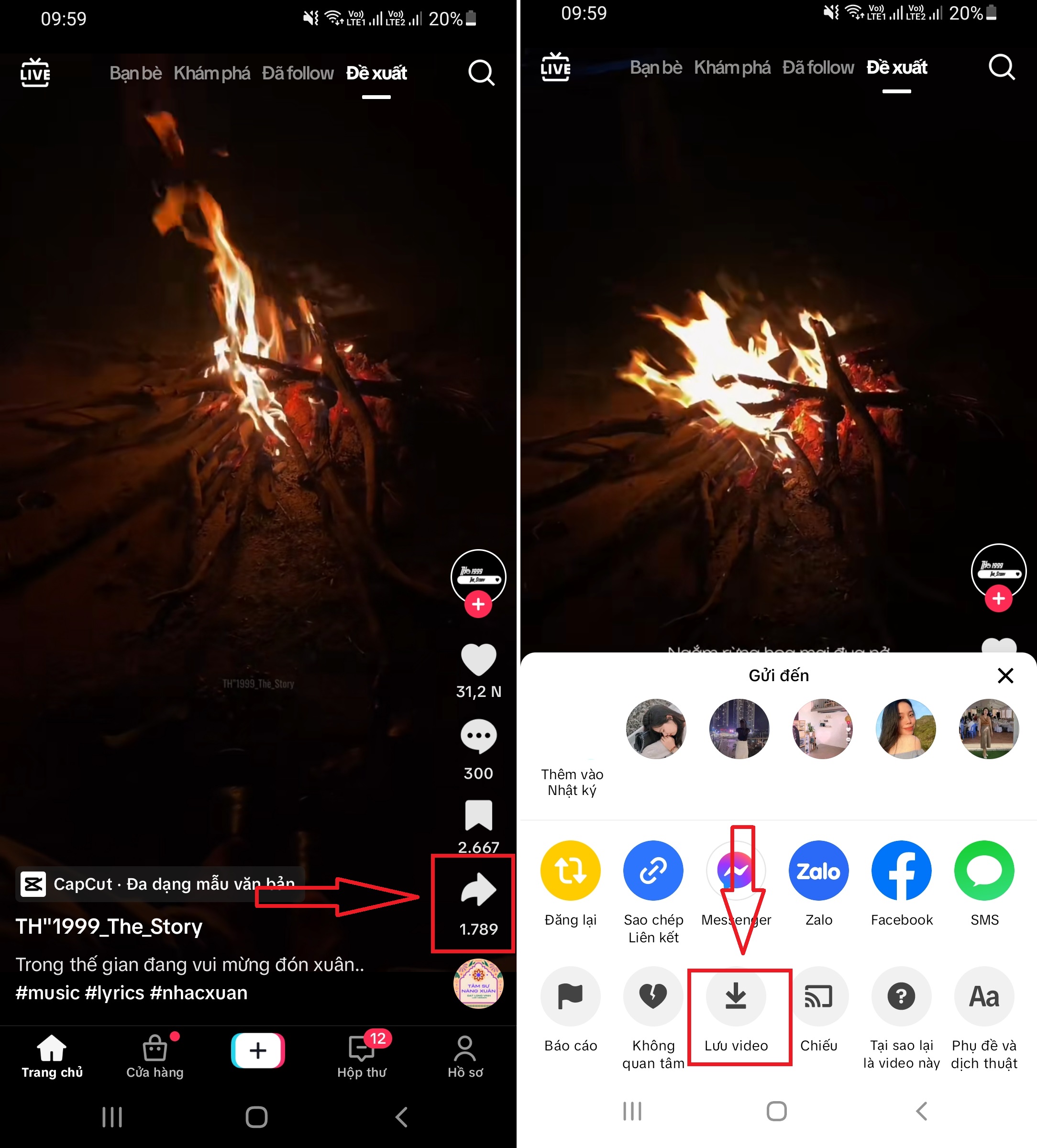 Cài nhạc chuông cho iPhone bằng nhạc trên TikTok bước 1